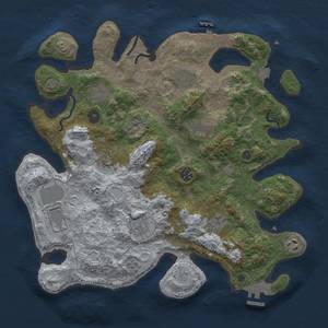 Thumbnail Rust Map: Procedural Map, Size: 3750, Seed: 2127798436, 18 Monuments