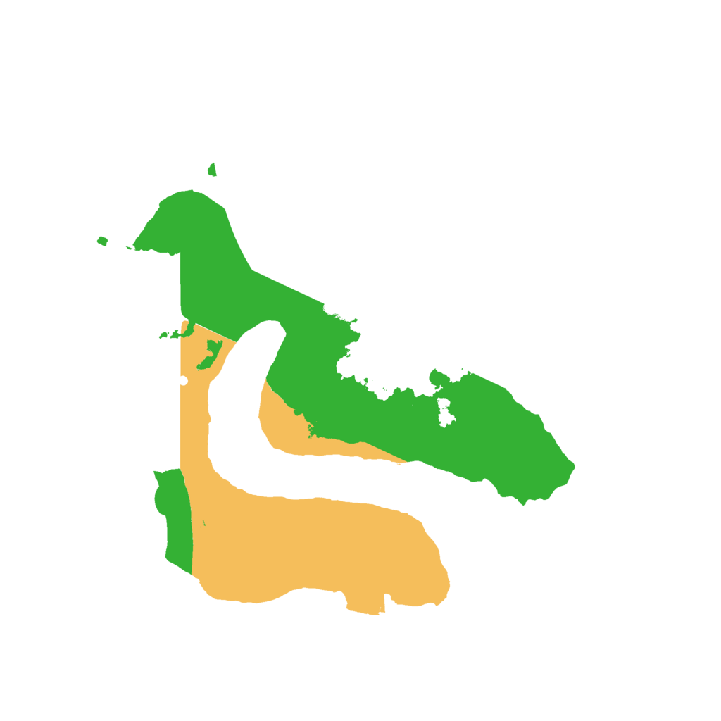 Biome Rust Map: Procedural Map, Size: 2200, Seed: 1798241764