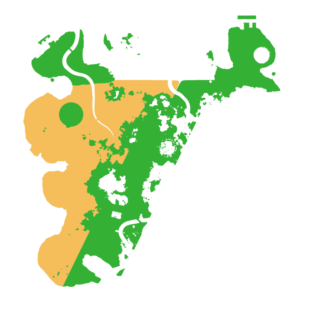 Biome Rust Map: Procedural Map, Size: 3500, Seed: 1378808811
