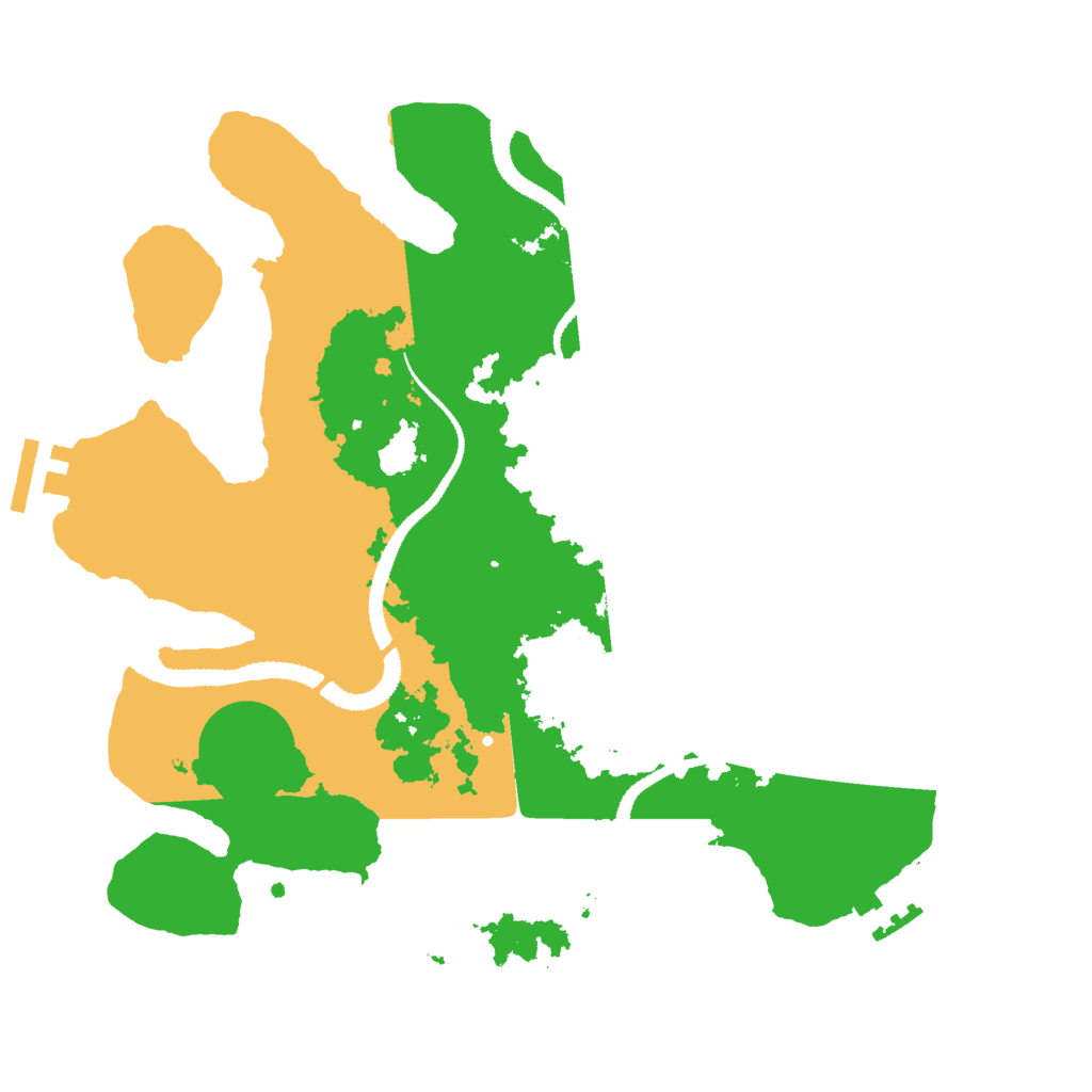 Biome Rust Map: Procedural Map, Size: 3000, Seed: 2720576