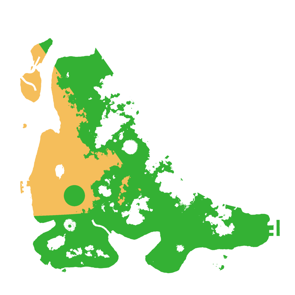 Biome Rust Map: Procedural Map, Size: 3700, Seed: 69295756