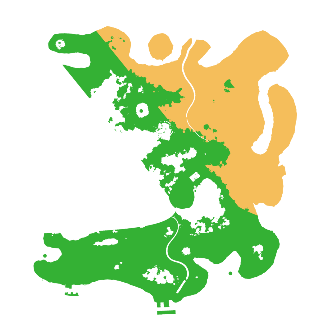 Biome Rust Map: Procedural Map, Size: 3500, Seed: 494357428