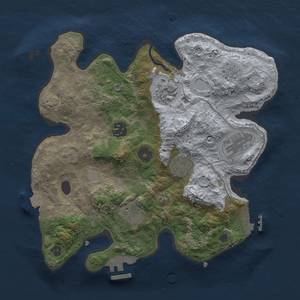 Thumbnail Rust Map: Procedural Map, Size: 3000, Seed: 1622727756, 12 Monuments