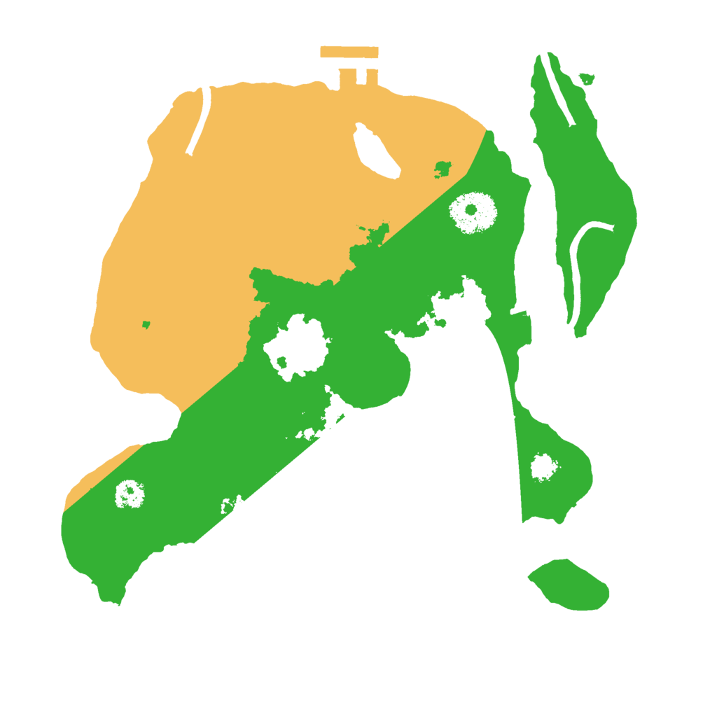 Biome Rust Map: Procedural Map, Size: 2500, Seed: 5324754