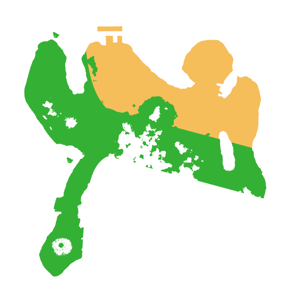 Biome Rust Map: Procedural Map, Size: 2500, Seed: 80