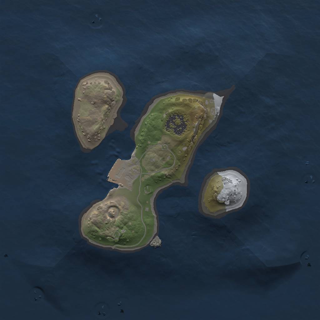 Rust Map: Procedural Map, Size: 1500, Seed: 478458638, 3 Monuments