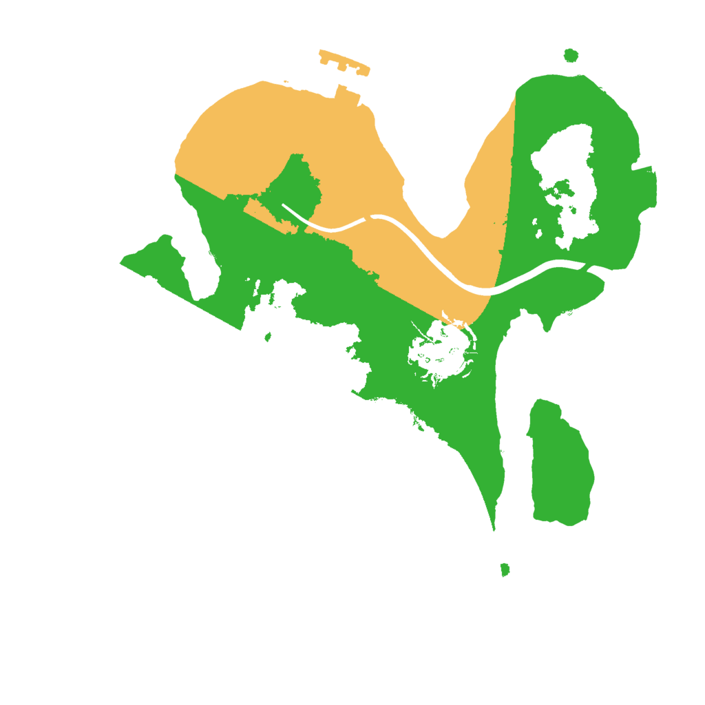 Biome Rust Map: Procedural Map, Size: 2000, Seed: 1042881859