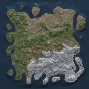 Thumbnail Rust Map: Procedural Map, Size: 4250, Seed: 1806090796, 19 Monuments