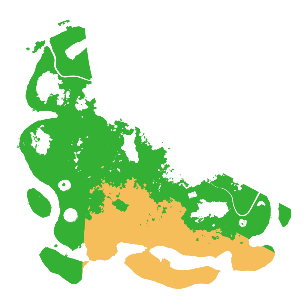 Biome Rust Map: Procedural Map, Size: 3900, Seed: 370