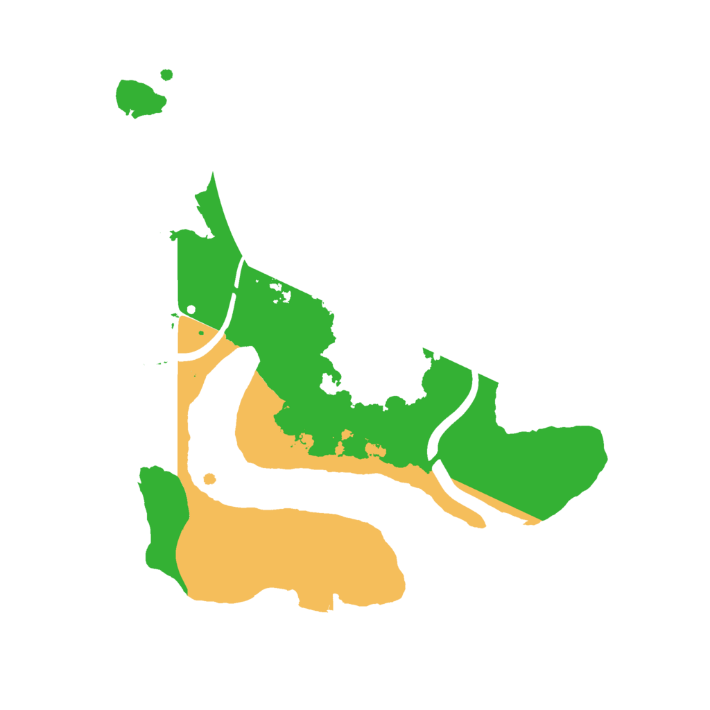 Biome Rust Map: Procedural Map, Size: 2400, Seed: 1798241764