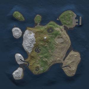 Thumbnail Rust Map: Procedural Map, Size: 2200, Seed: 1909338102, 5 Monuments