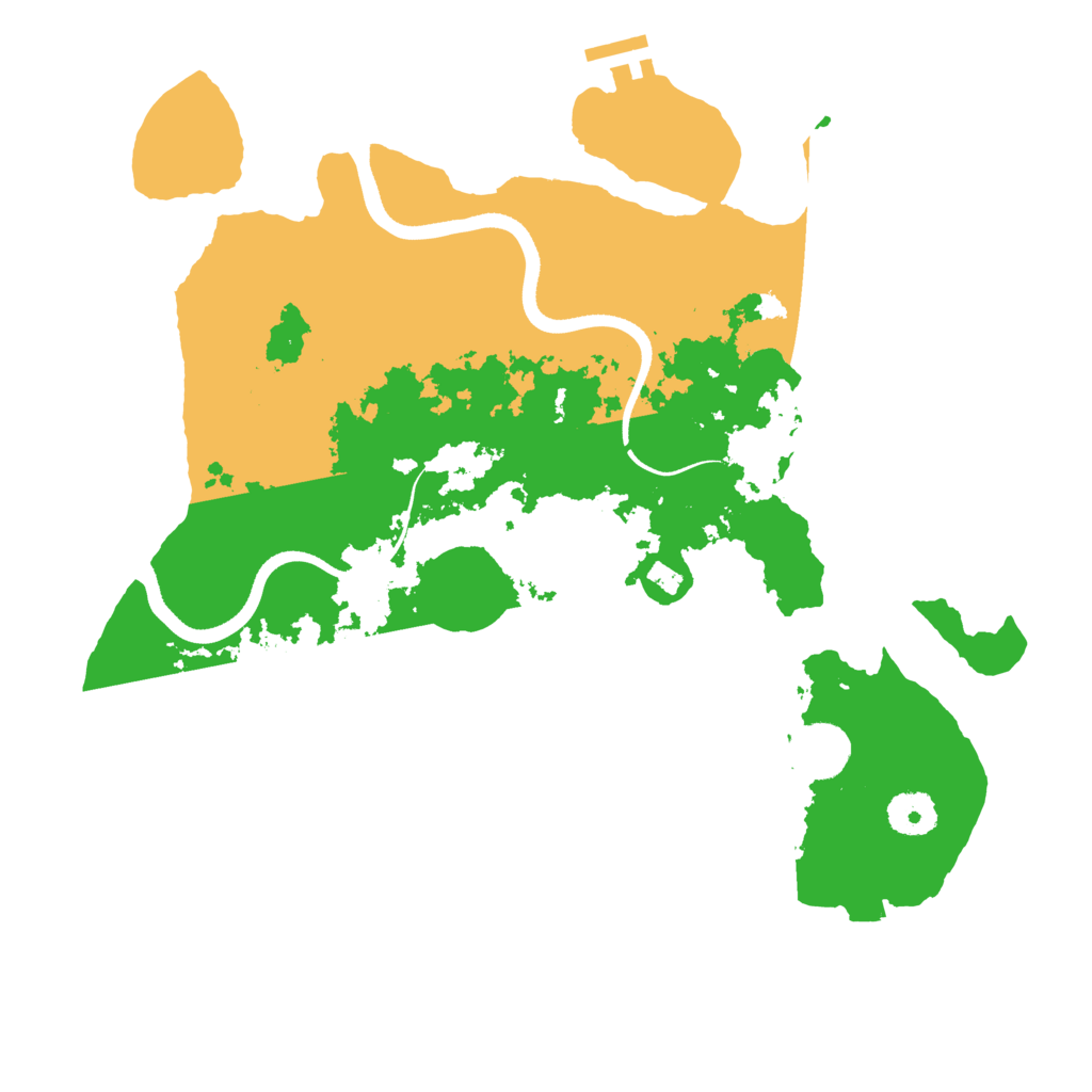 Biome Rust Map: Procedural Map, Size: 3500, Seed: 351316