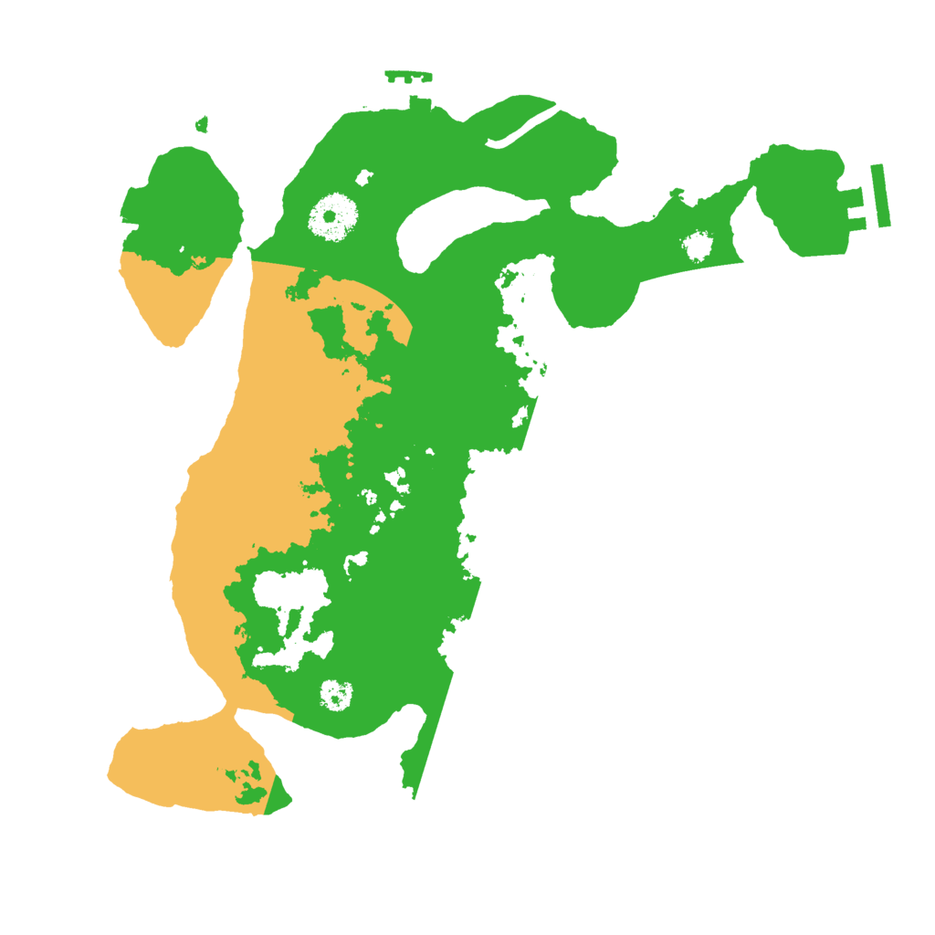 Biome Rust Map: Procedural Map, Size: 3000, Seed: 38491