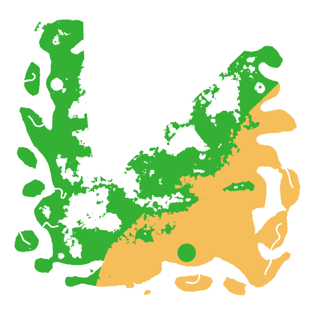 Biome Rust Map: Procedural Map, Size: 4500, Seed: 1673665416