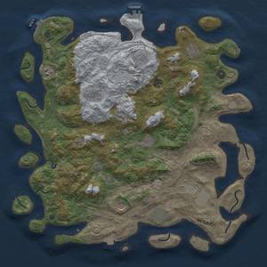 Thumbnail Rust Map: Procedural Map, Size: 4500, Seed: 1673665416, 19 Monuments