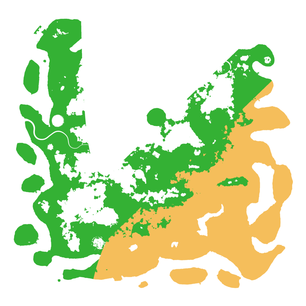 Biome Rust Map: Procedural Map, Size: 4500, Seed: 1673665416