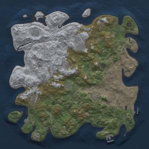 Thumbnail Rust Map: Procedural Map, Size: 4500, Seed: 1052531039, 19 Monuments