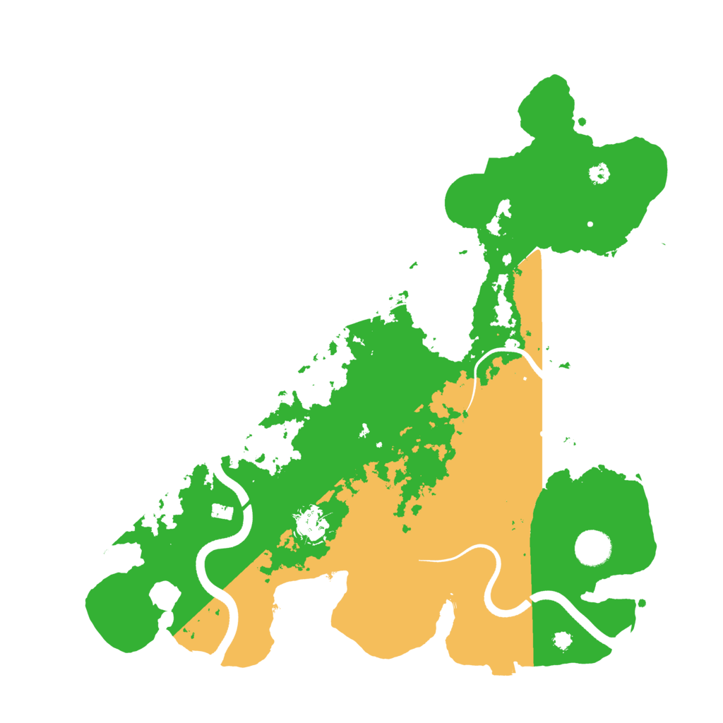 Biome Rust Map: Procedural Map, Size: 3600, Seed: 13007