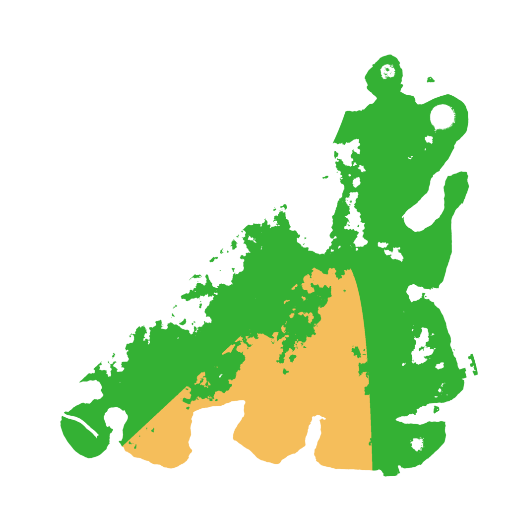 Biome Rust Map: Procedural Map, Size: 3600, Seed: 13007