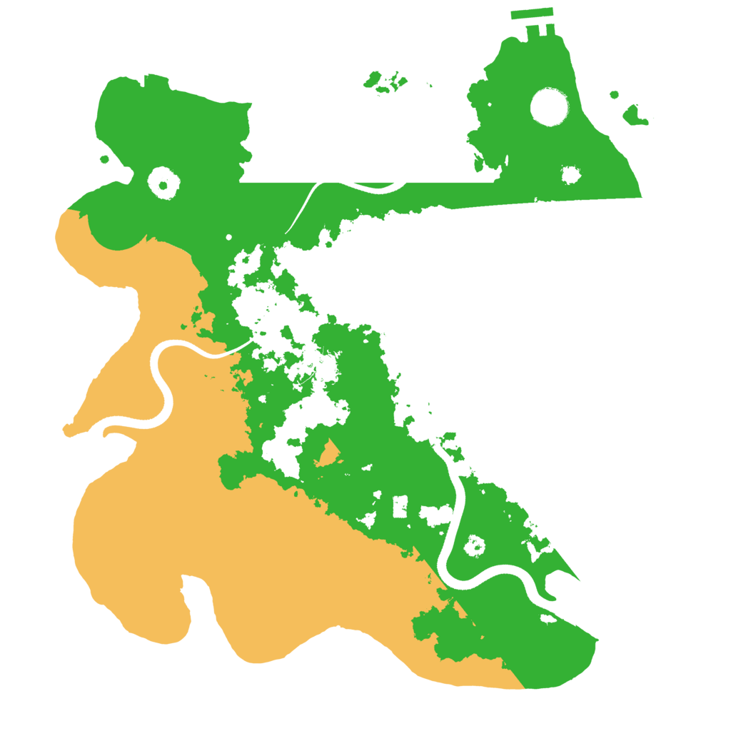 Biome Rust Map: Procedural Map, Size: 3500, Seed: 9413008