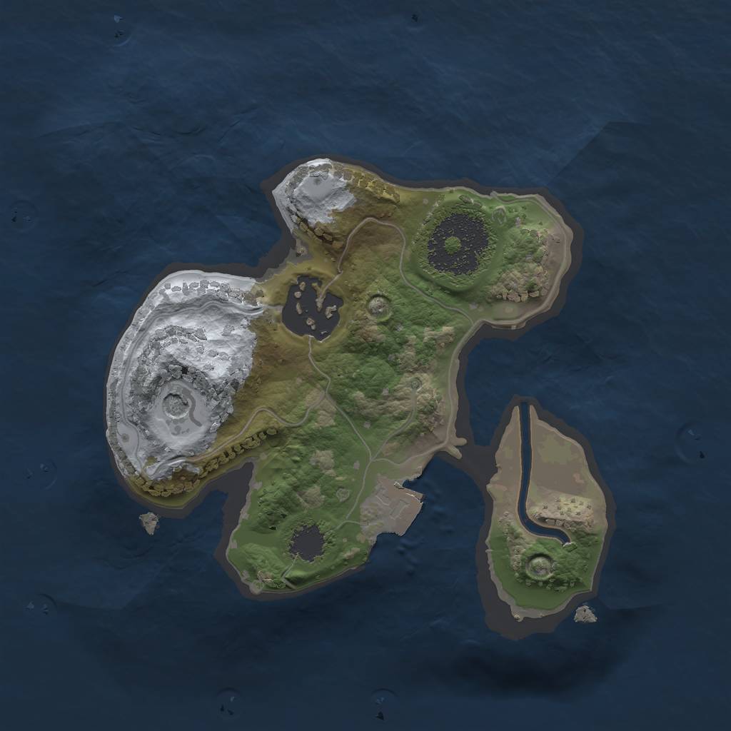 Rust Map: Procedural Map, Size: 1800, Seed: 108601096, 5 Monuments