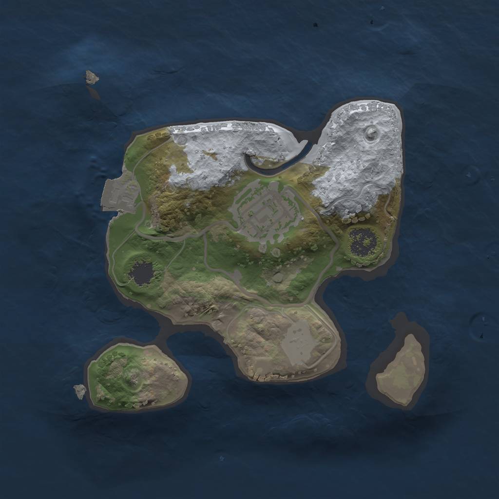 Rust Map: Procedural Map, Size: 1800, Seed: 1876060339, 4 Monuments