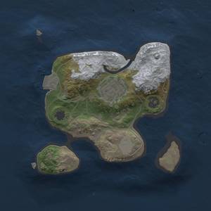 Thumbnail Rust Map: Procedural Map, Size: 1800, Seed: 1876060339, 4 Monuments