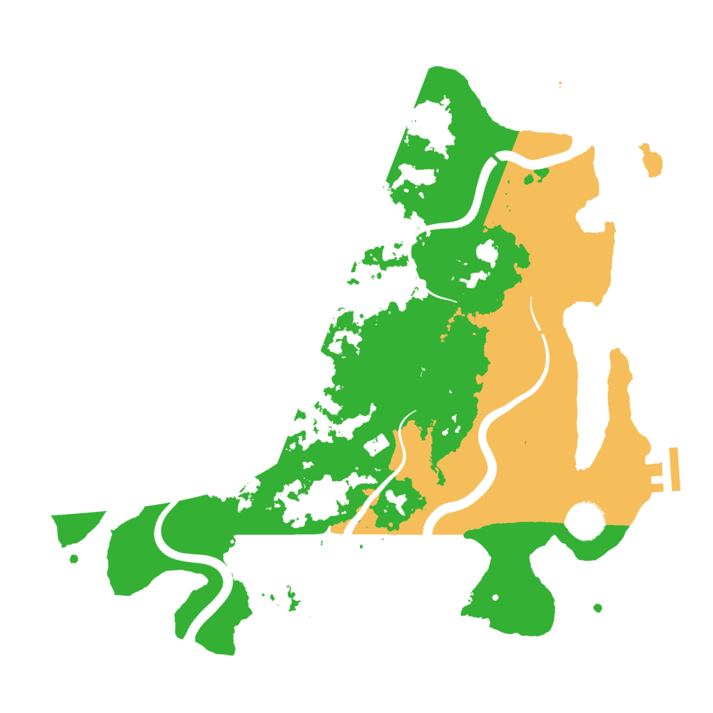 Biome Rust Map: Procedural Map, Size: 3300, Seed: 2121947664