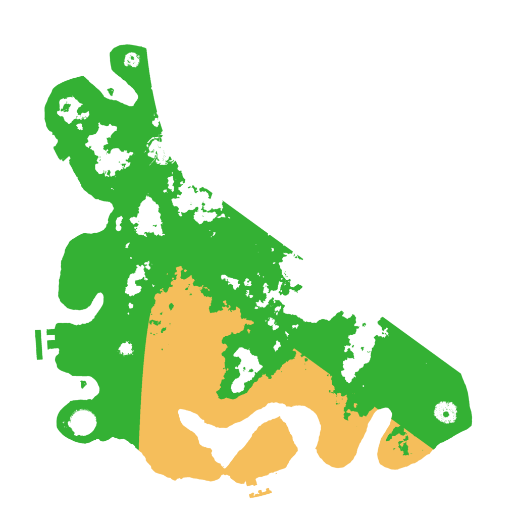 Biome Rust Map: Procedural Map, Size: 3500, Seed: 16190