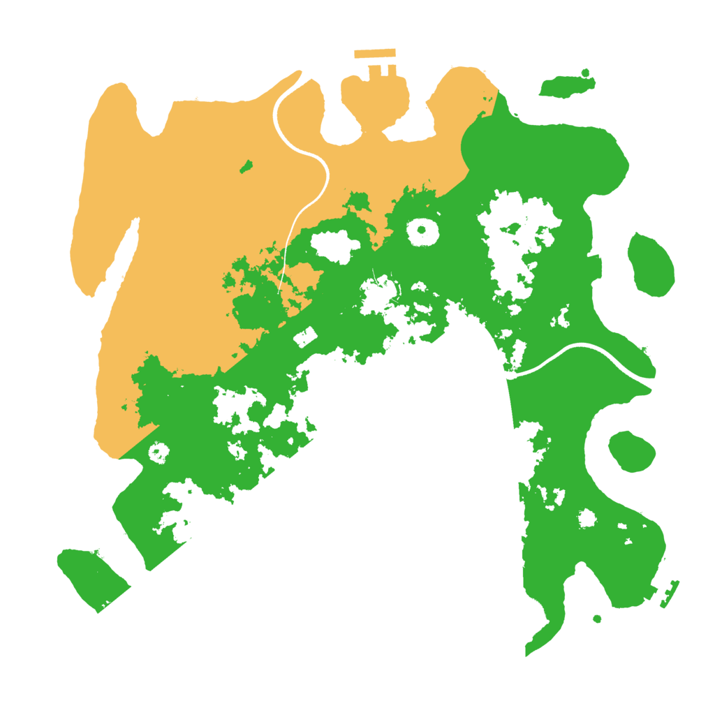 Biome Rust Map: Procedural Map, Size: 3500, Seed: 832432502