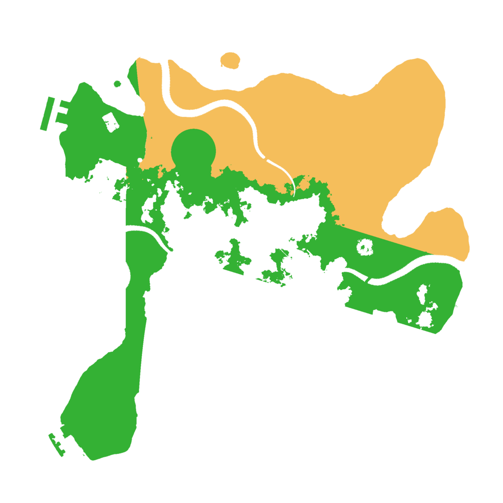 Biome Rust Map: Procedural Map, Size: 3000, Seed: 27913