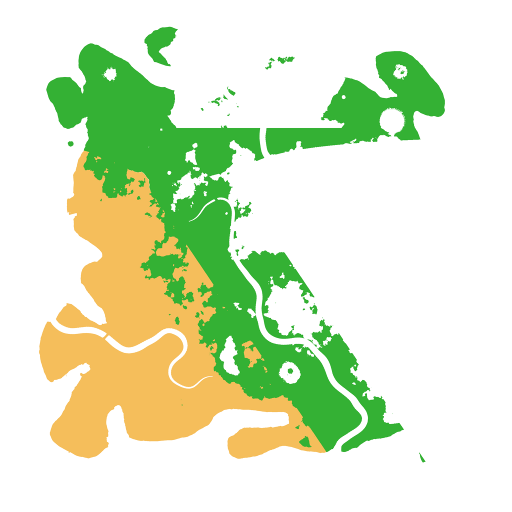 Biome Rust Map: Procedural Map, Size: 3700, Seed: 831522