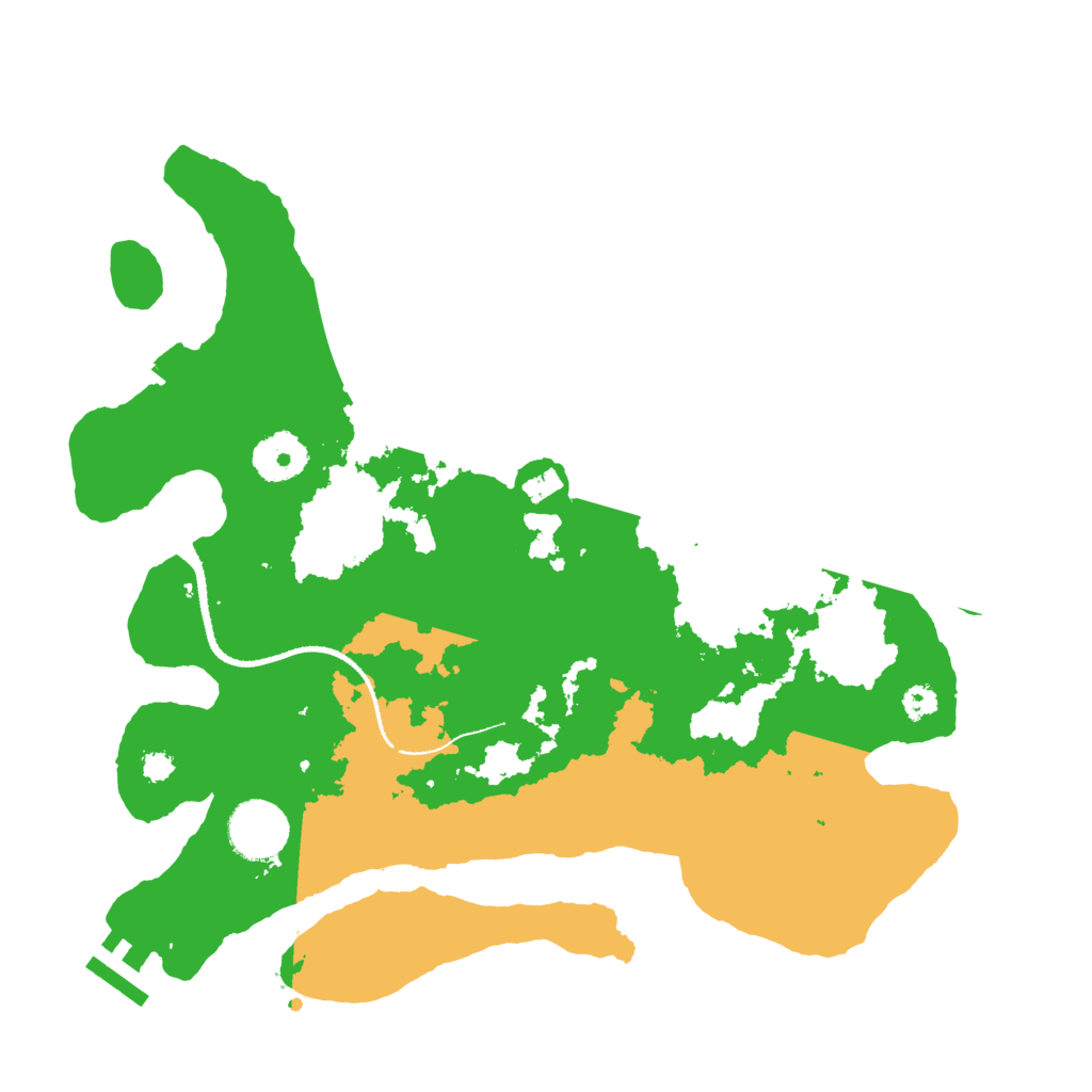 Biome Rust Map: Procedural Map, Size: 3200, Seed: 89232