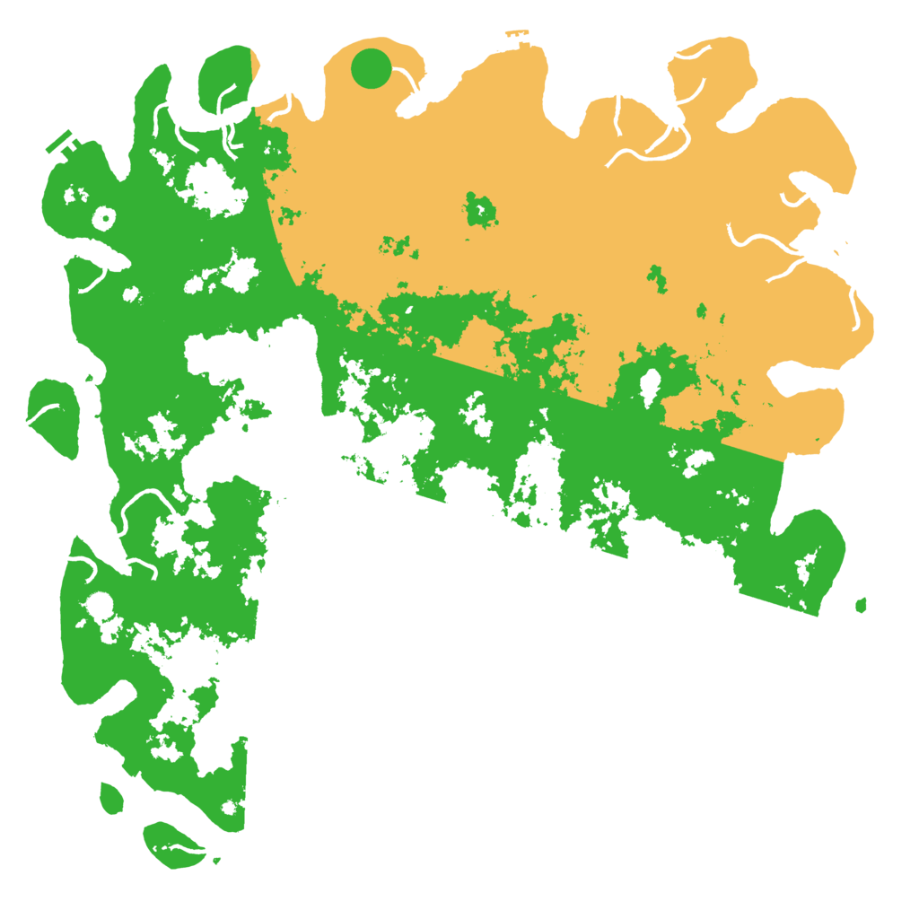 Biome Rust Map: Procedural Map, Size: 6000, Seed: 27913