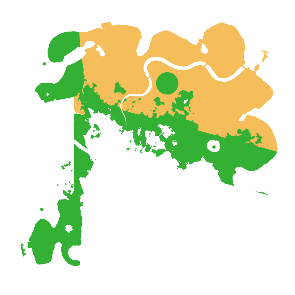 Biome Rust Map: Procedural Map, Size: 3500, Seed: 57842