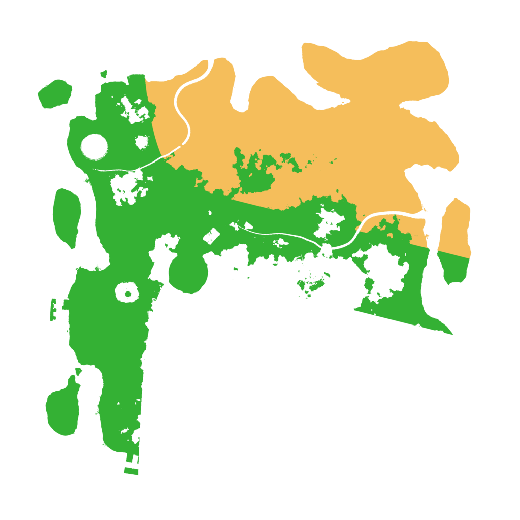 Biome Rust Map: Procedural Map, Size: 3500, Seed: 219695828