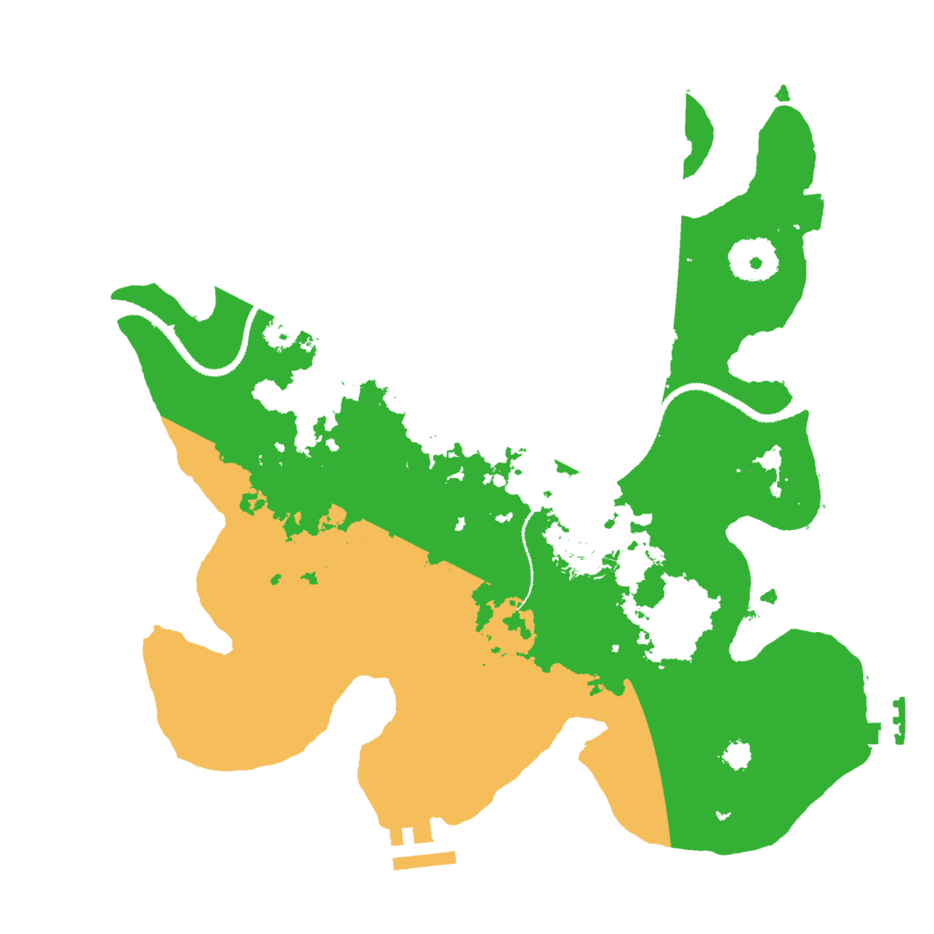 Biome Rust Map: Procedural Map, Size: 3000, Seed: 27629