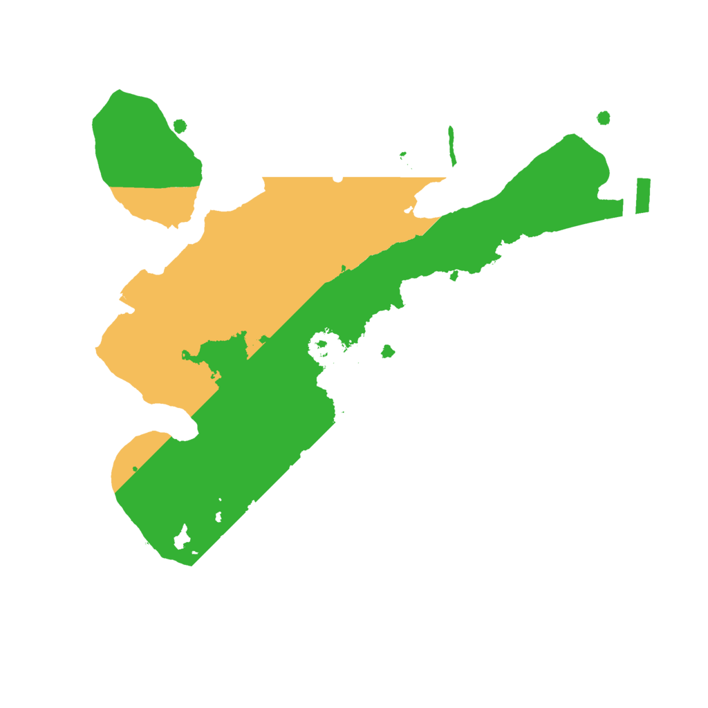 Biome Rust Map: Procedural Map, Size: 2100, Seed: 740953690