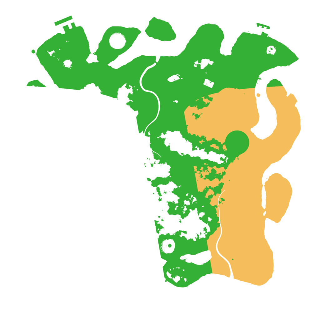 Biome Rust Map: Procedural Map, Size: 3500, Seed: 23033959