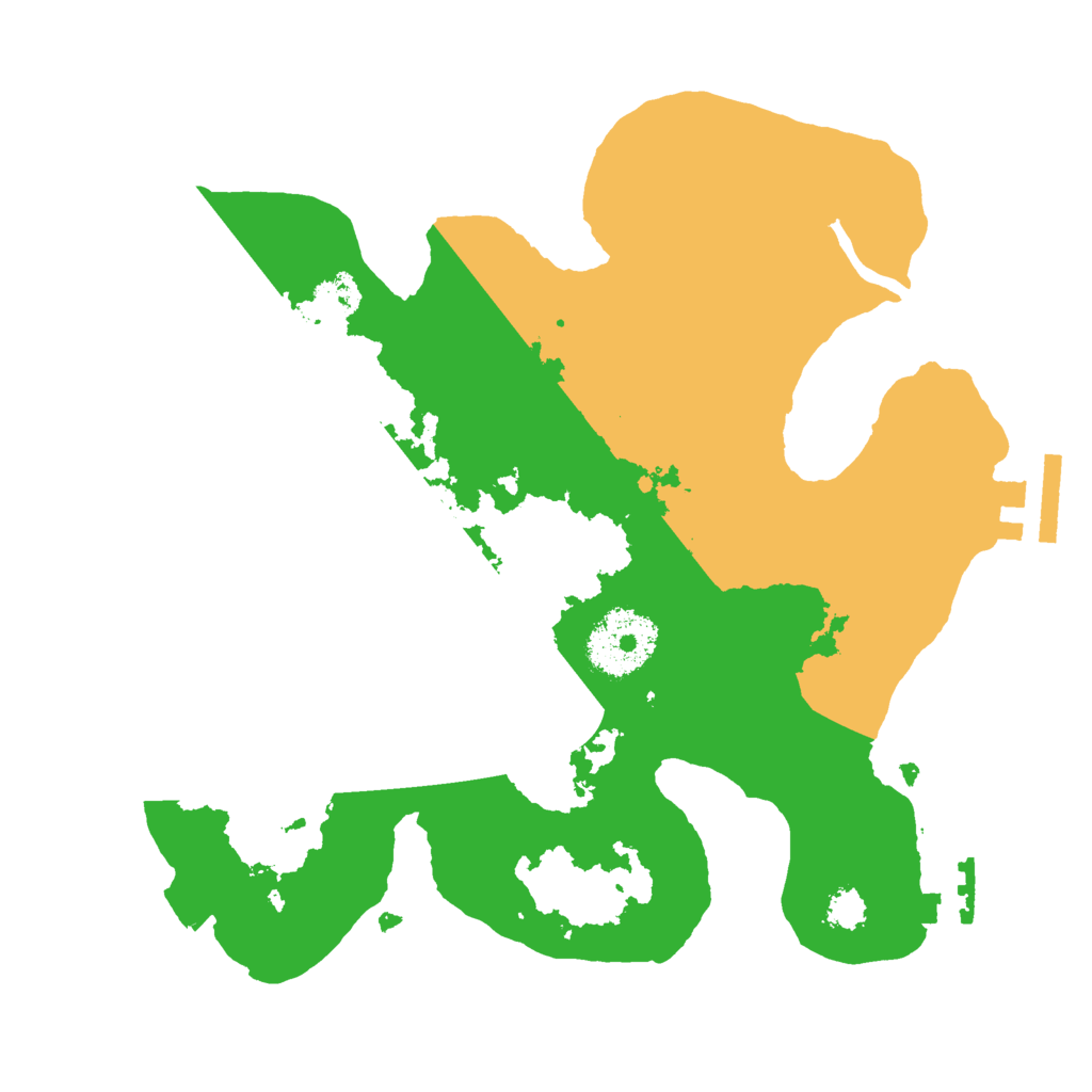 Biome Rust Map: Procedural Map, Size: 2500, Seed: 1969345915