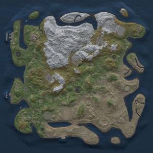 Thumbnail Rust Map: Procedural Map, Size: 4250, Seed: 1391289479, 19 Monuments