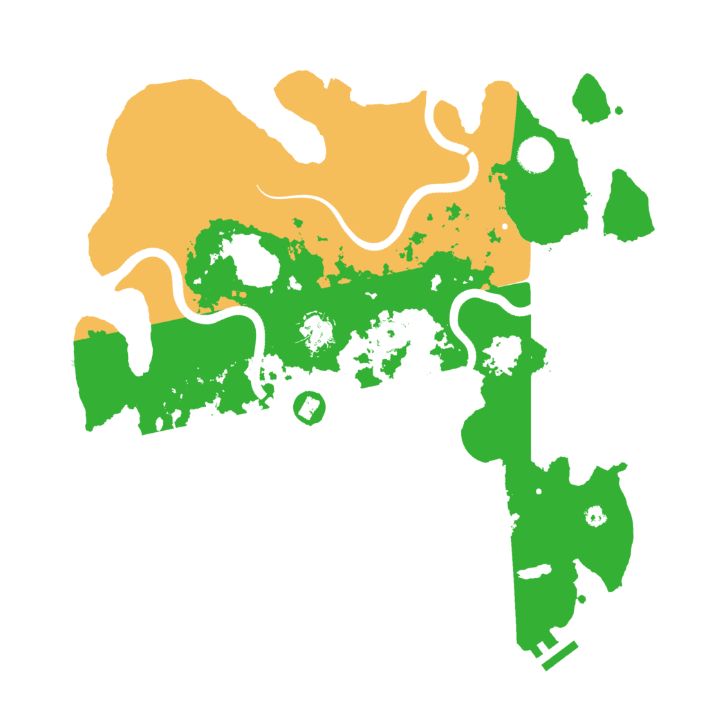 Biome Rust Map: Procedural Map, Size: 3500, Seed: 24203
