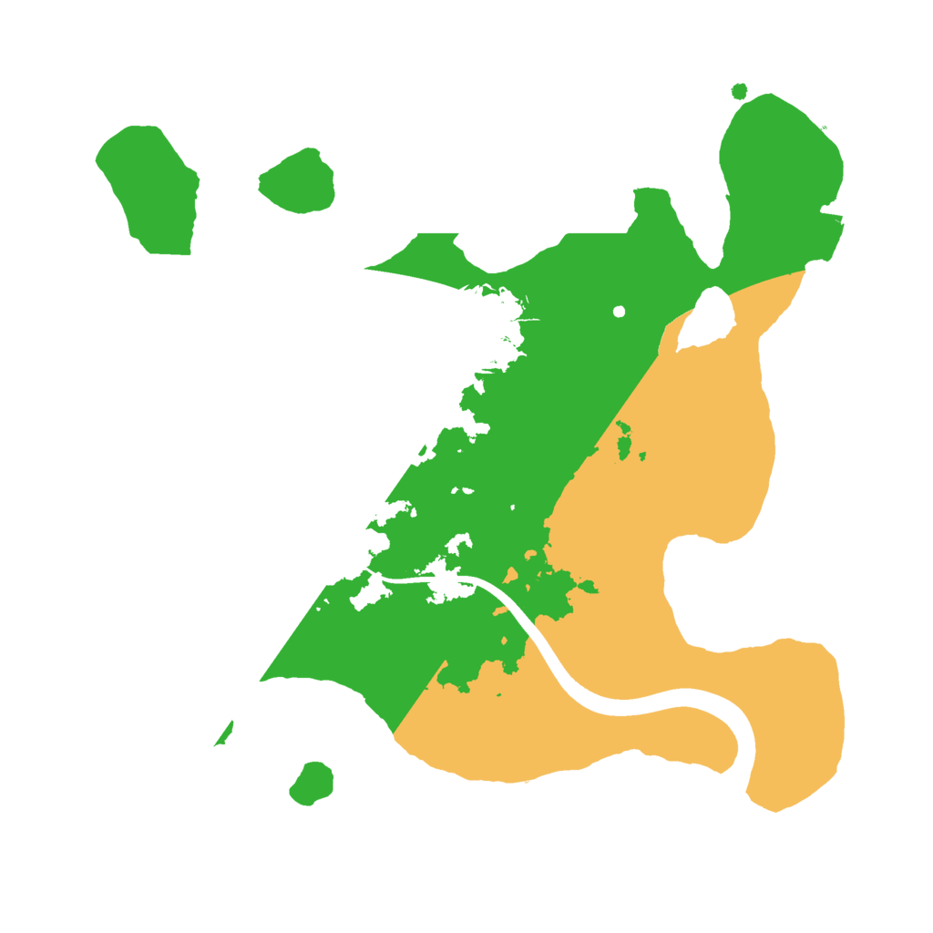 Biome Rust Map: Procedural Map, Size: 2300, Seed: 1981746