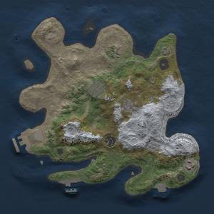 Thumbnail Rust Map: Procedural Map, Size: 3000, Seed: 1745675402, 14 Monuments