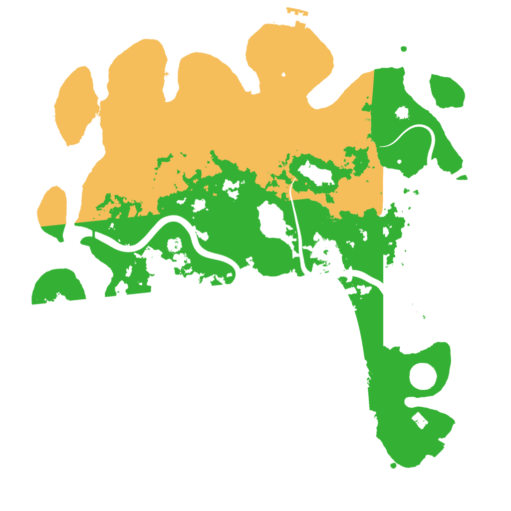 Biome Rust Map: Procedural Map, Size: 3500, Seed: 44490816