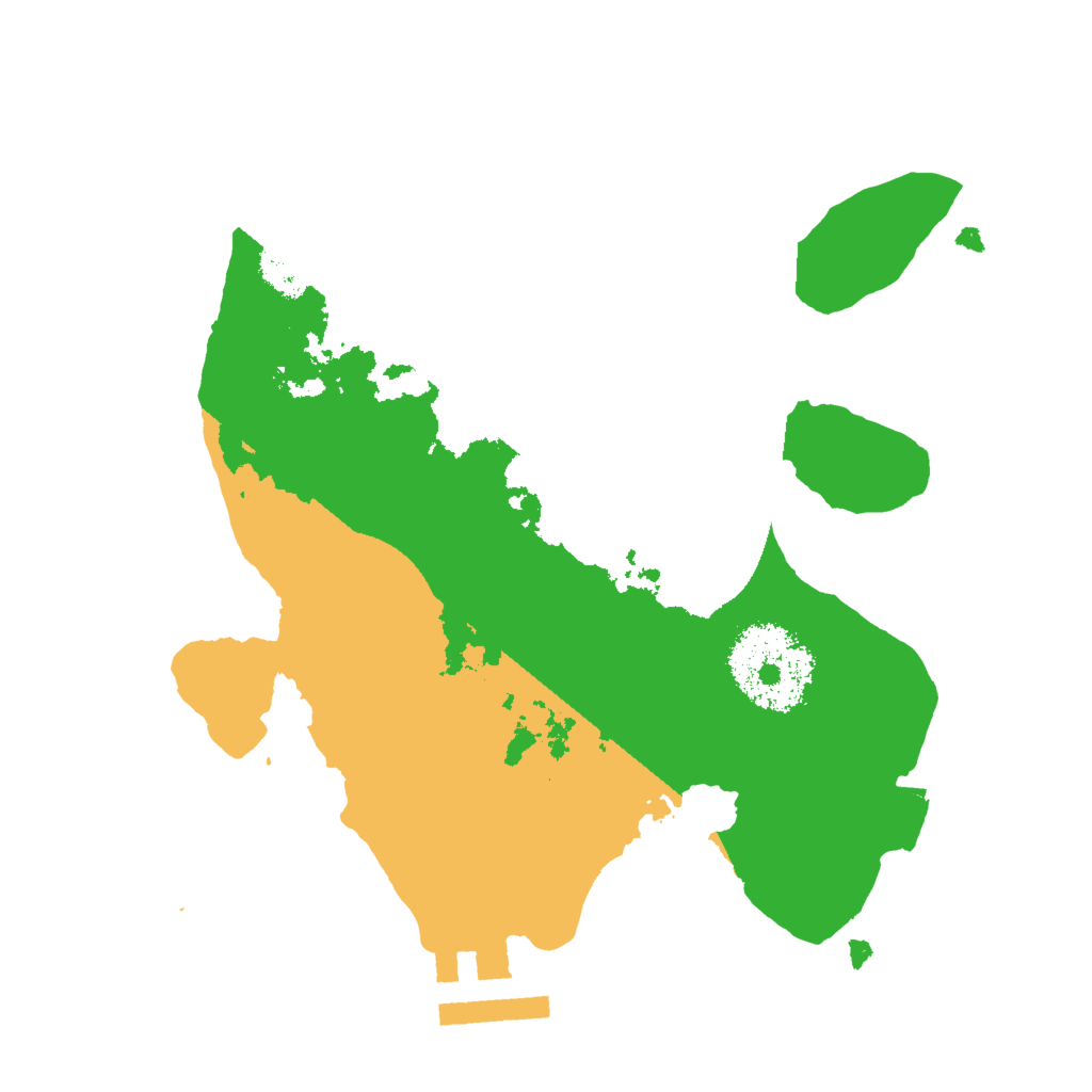 Biome Rust Map: Procedural Map, Size: 2000, Seed: 676767