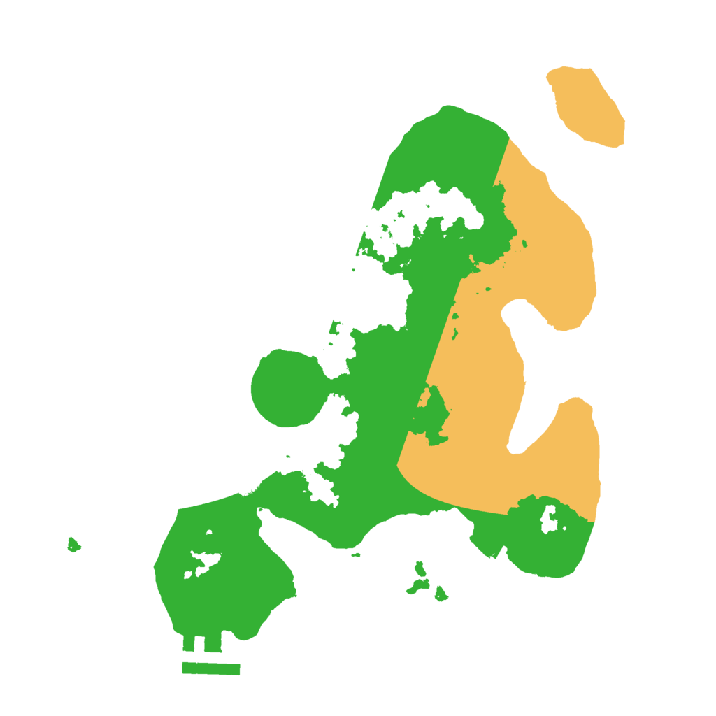 Biome Rust Map: Procedural Map, Size: 2500, Seed: 66342