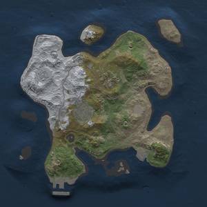 Thumbnail Rust Map: Procedural Map, Size: 2500, Seed: 66342, 8 Monuments