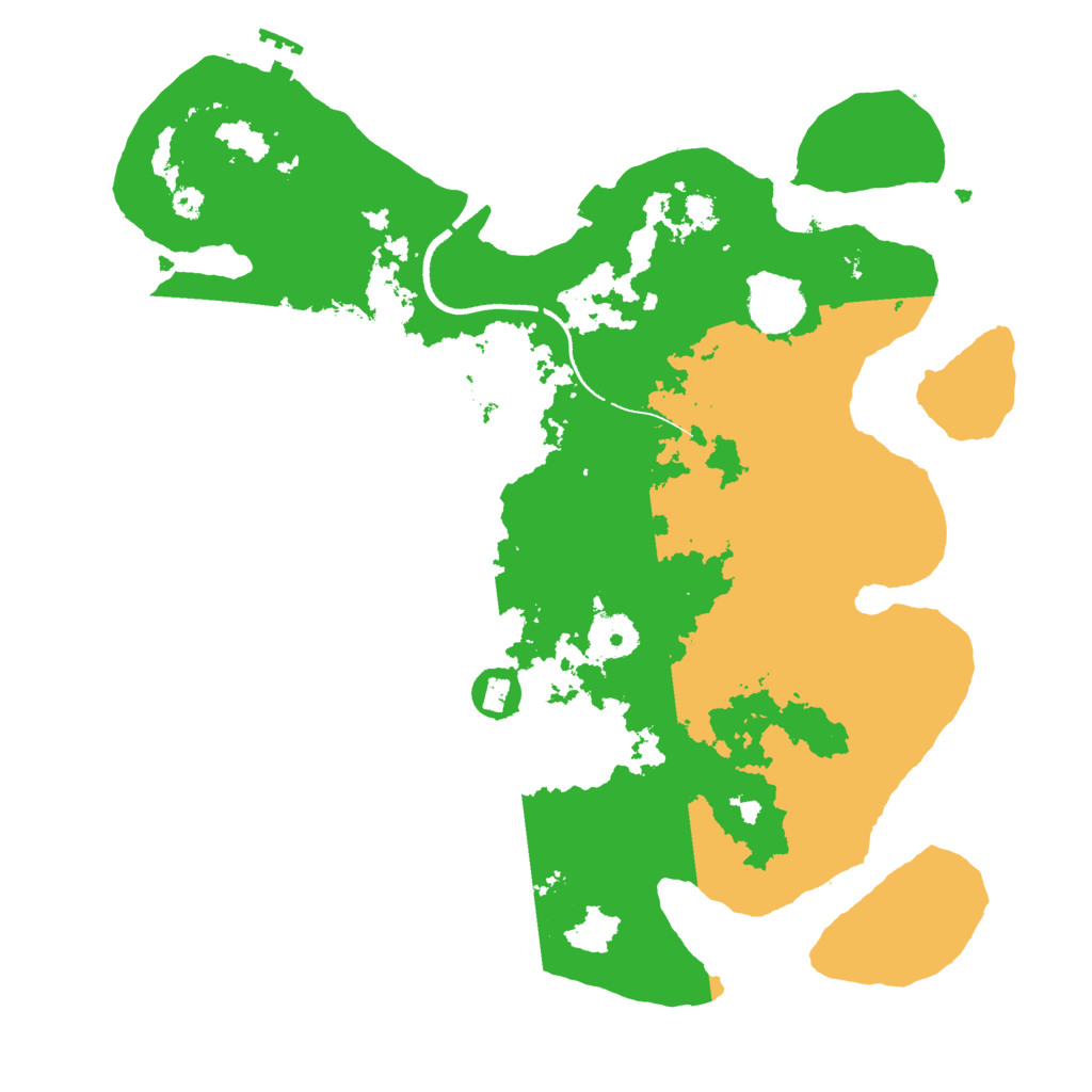 Biome Rust Map: Procedural Map, Size: 3500, Seed: 3746634