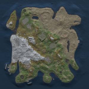 Thumbnail Rust Map: Procedural Map, Size: 3500, Seed: 1538216052, 18 Monuments